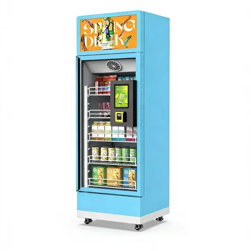 Enterprise Grade Custom AI Vending Machine Compressor Cooling 1 Year Warranty for Wholesale Operations 24/7 SaaS Platform SDK