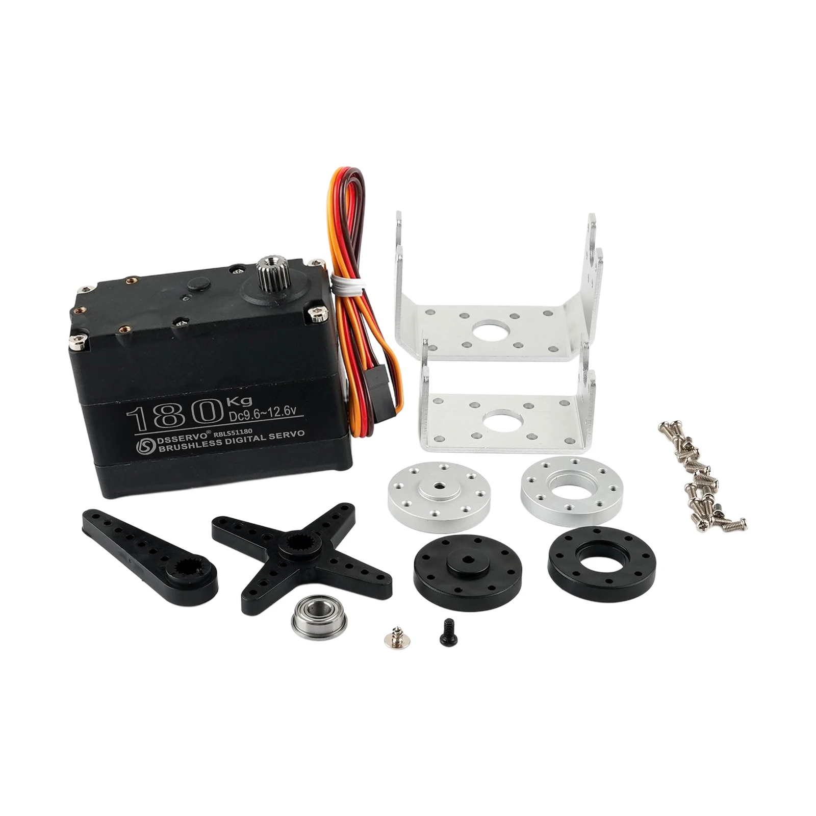 180 キロ 12 ボルトツインシャフトデジタルサーボ Rbls51180 180/270/360 度ブラシレスメタルギアサーボ Rc ロボットカー用