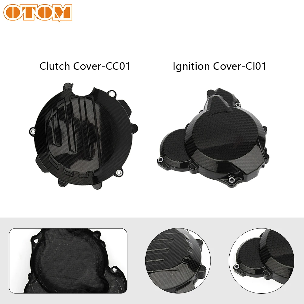 

OTOM Motorcycle Engine Cover Protection Case Clutch Magneto Protectors For KTM EXC250 EXC300 XC250 XC300 XCW250 XCW300 2017-2023