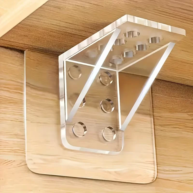 12pcs Shelf Support Pegs Holder Cabinet Right Angle Corner Brace Acrylic Rack Furniture Partition Support Mounted Bracket