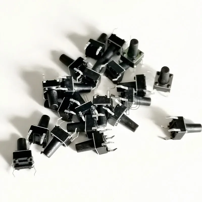 100Pcs/1000pcs Tactile Switch Momentary Tact 6x6x10 6*6*10mm 6x6 6*6 Middle pin 4pins