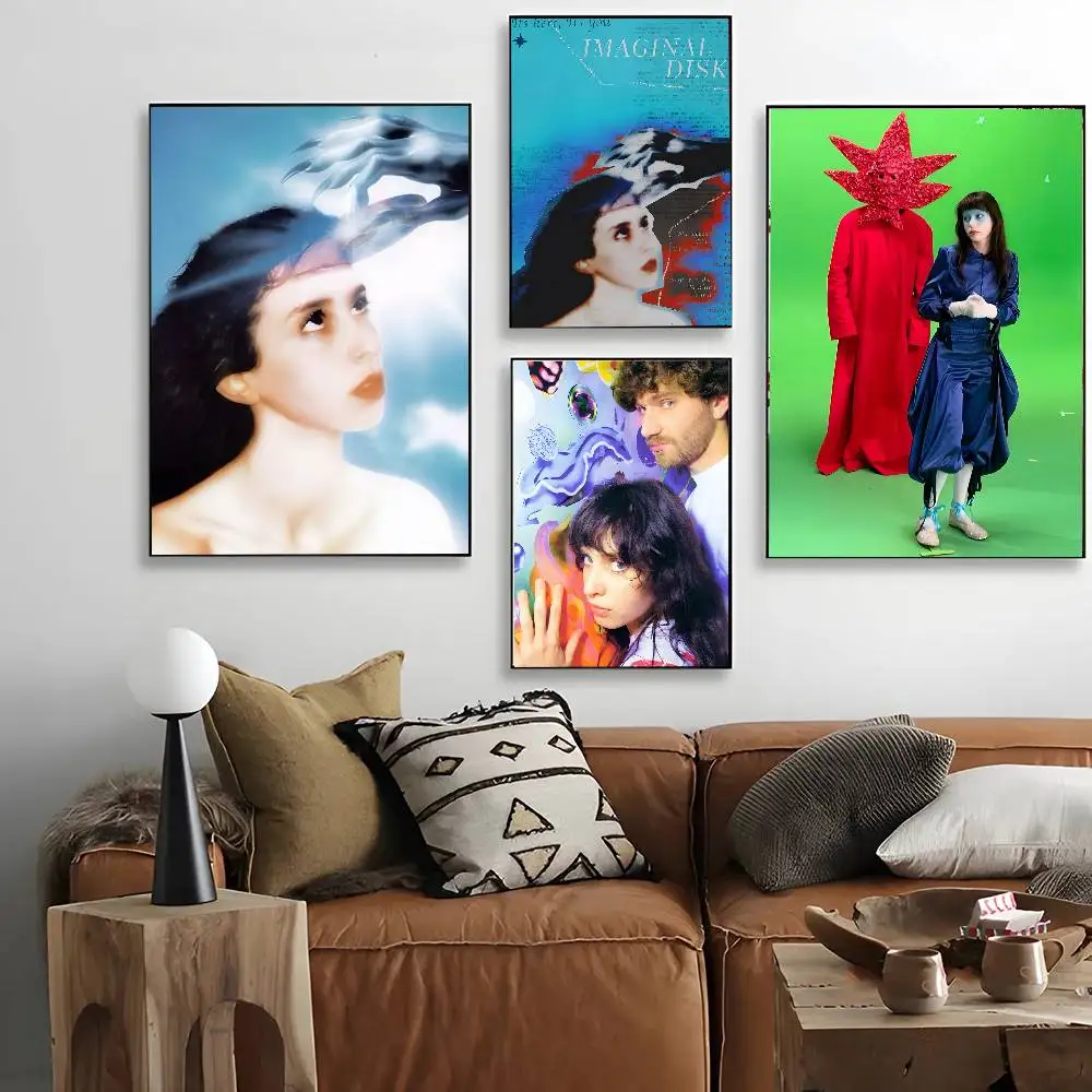 ملصق فني على شكل قرص تخيلي من Band M-Magdalena Bay مع مطبوعات لتزيين غرفة النوم وغرفة المعيشة وغرفة المعيشة