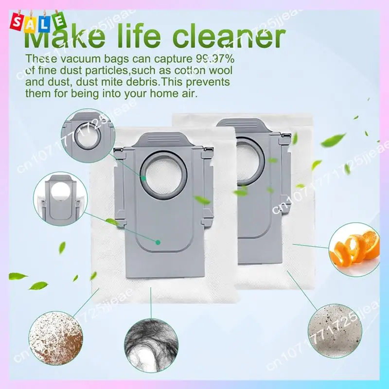 B66C Replacement Parts Dust Bag For Roborock QV 35A / QR 598 / QR 798 Vacuum Cleaner Accessories 12PCS