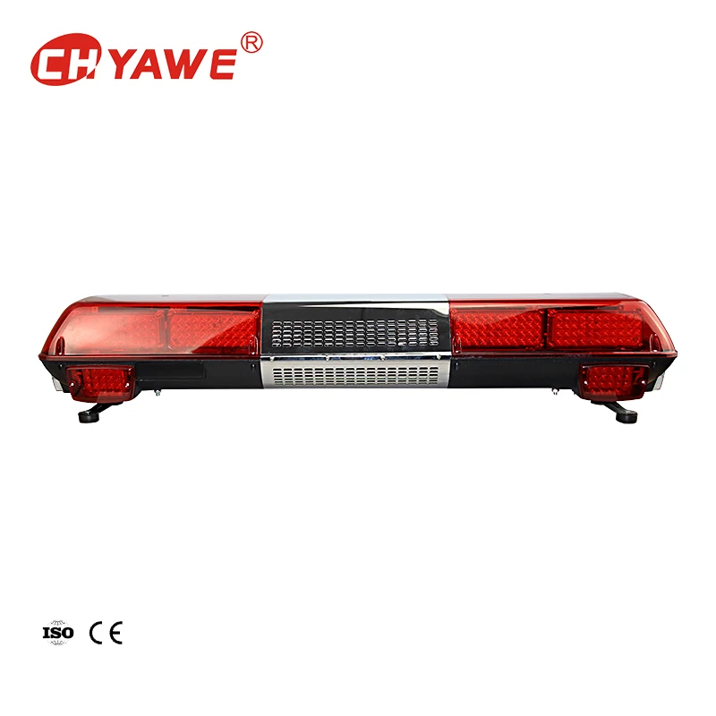 120CM Emergency LED Light Bar Blue Red Strobe Warning Lights PC Lightbar Siren Horn for Fire Truck Ambulance Use Traffic Warning