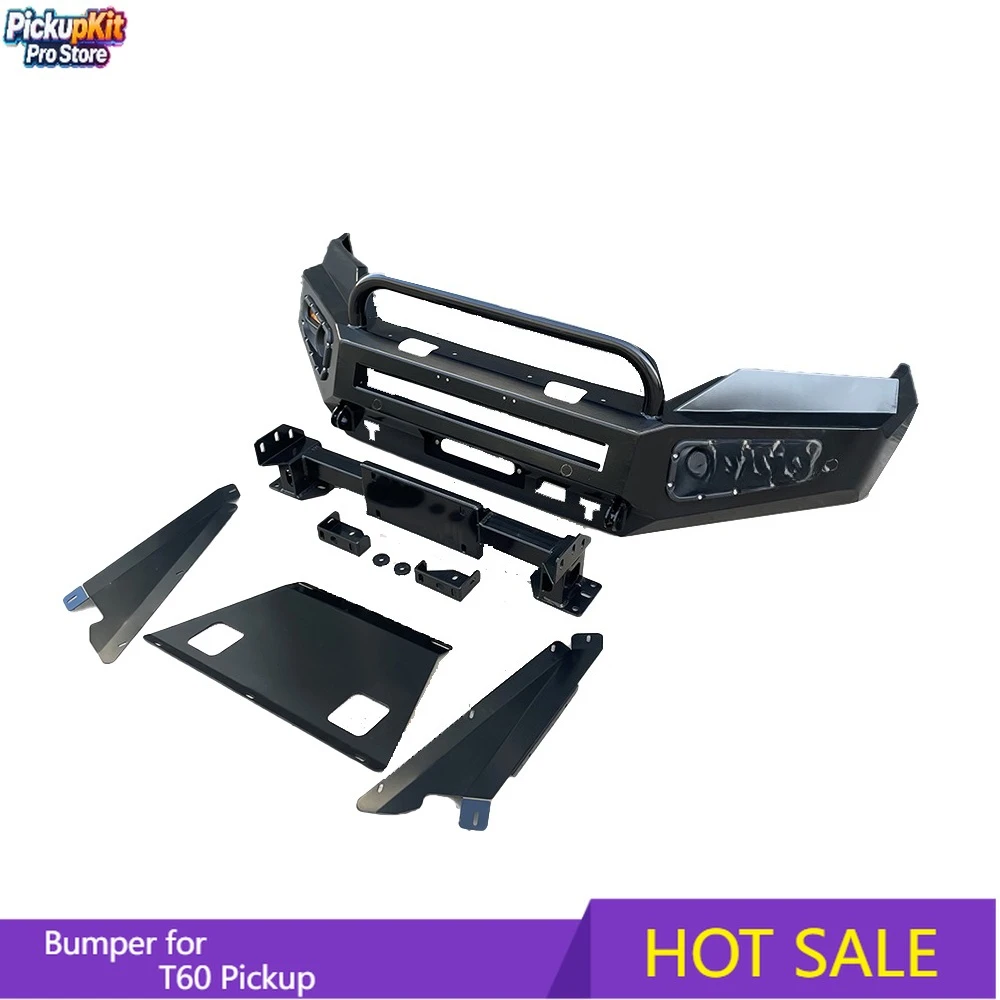 

Heavy Duty Off-Road Front Winch Bull Bar Rear Bumper with Tire Carrier for T60 Pickup