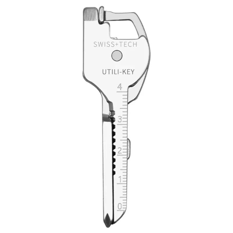 

6-in-1 Outdoor Multifunctional Keychain Slotted Phillips Screwdriver Folding Mini Knife Bottle Opener Rope Cutter Portable Tools