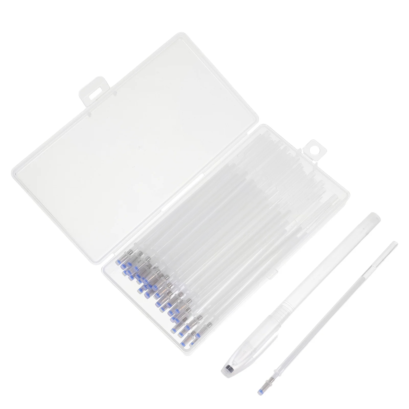 

1Set Disappearing Fabric Marker Pen 1Mm Fine Tip White Refill for Sewing Craft Heat Erasable Marking Tool Quilting Embroidery