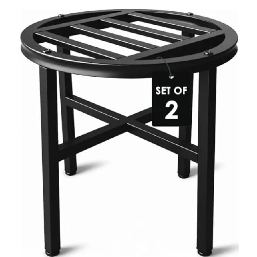 

Подставка для растений для дома и улицы, 13-дюймовая круглая металлическая подставка-пьедестал из кованого железа для больших цветочных горшков, сверхпрочная