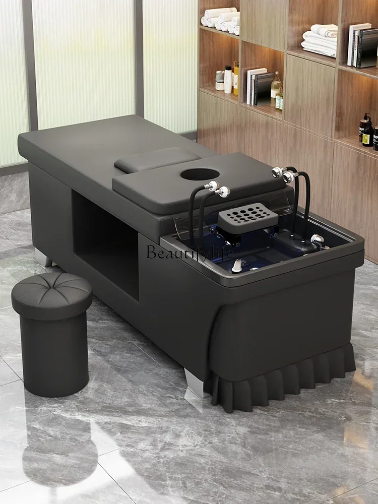 

lx29Hairdressing Barber Shop High-End Thai Head Massage Treatment Water Circulation Fumigation Flat Lying Shampoo Chair