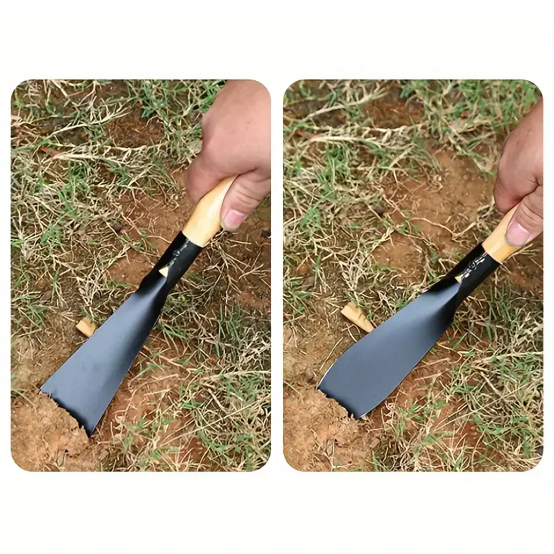 Многофункциональный садовый инструмент, лопата для раскопок диких овощей, лопата для морских растений, цветов, утолщение почвы, железная мотыга, лопата для прополки