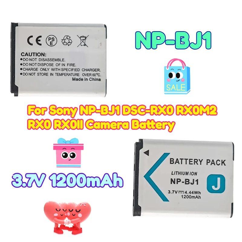 

3.7V 1200mAh for Sony NP-BJ1 DSC-RX0 RX0M2 RX0 RX0II Camera Battery