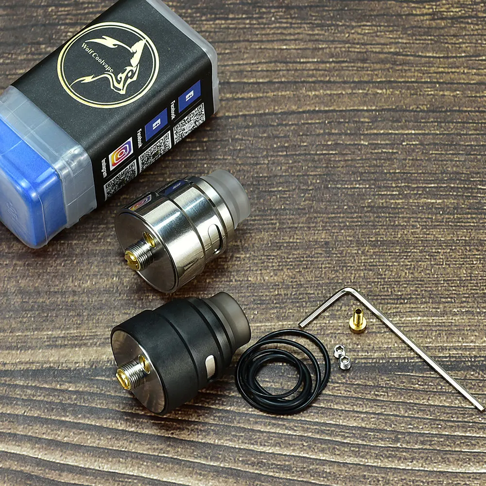 Wolfcoolvape RDA 24mm S 316SS Vape atomizer tank for coils & atomizers - gallery image 6