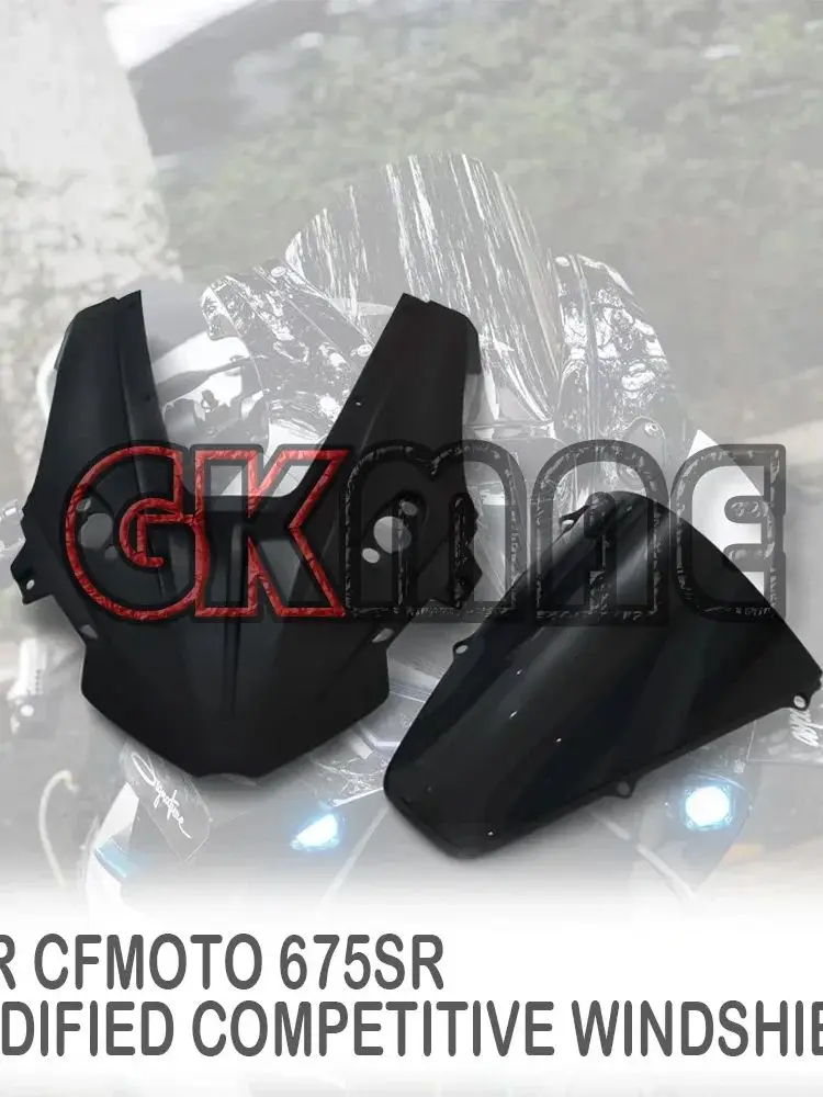 Voor CFMOTO 675SR 675SR-R 675SRR 675 SR Motorfiets Accessoire Voorruit Concurrerende Retrofit Nieuwe Hoge Split Voorruit - afbeelding 2