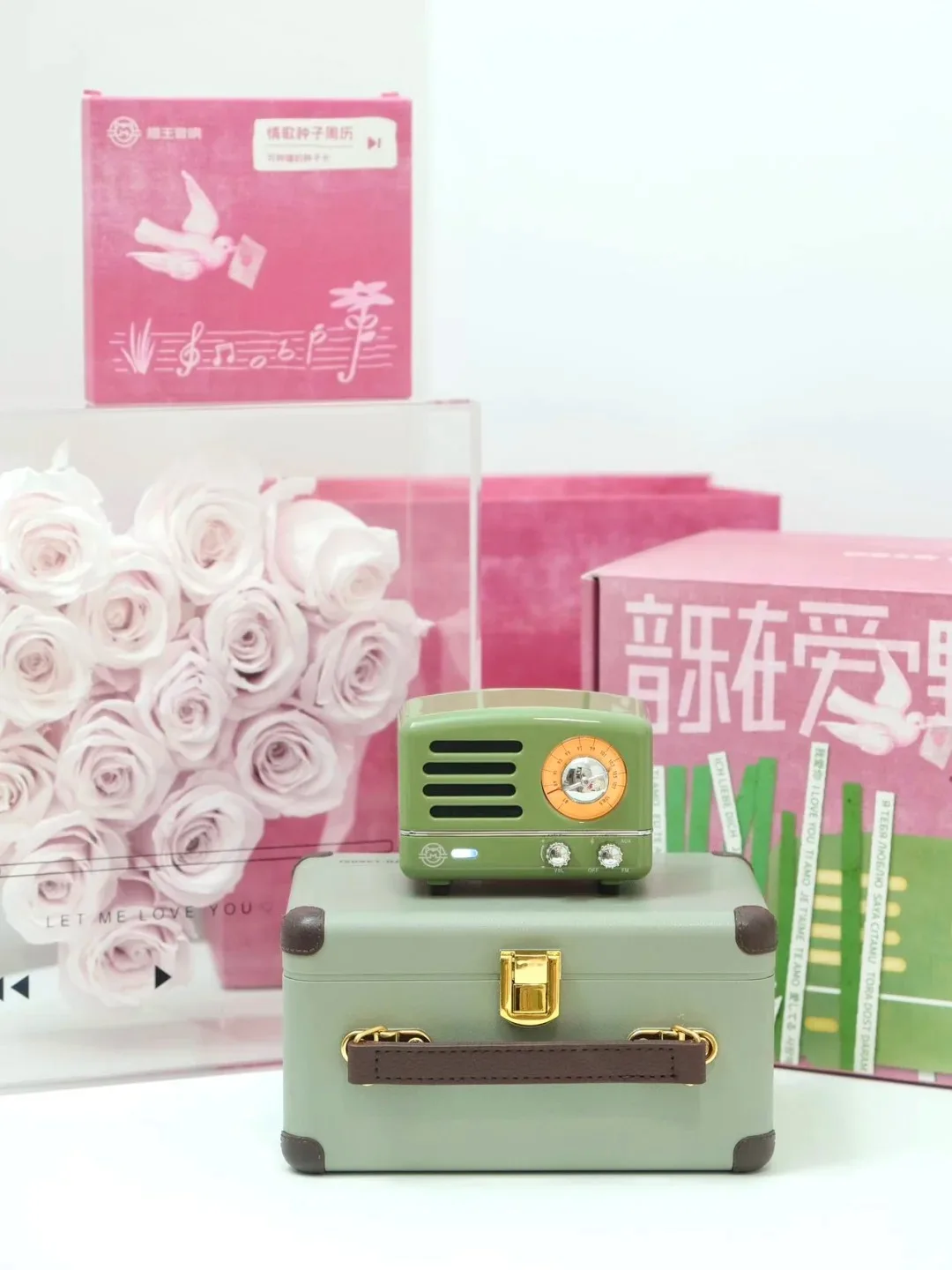 MUZEN Little Prince OTR Speaker FM Radio Qixi Festival Limited Edition Gift Box Green Bluetooth Wireless Music Metal Player