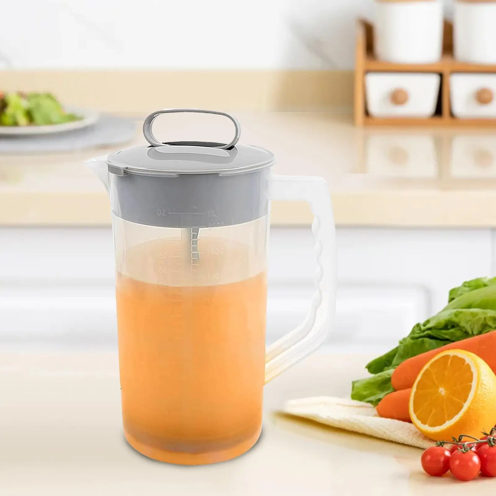 Mixing Pitcher for Drinks 2000ml Mixing Water Pitcher with Lid Wide Mouth Juice Mixing Container Tea Pitcher Juice Container