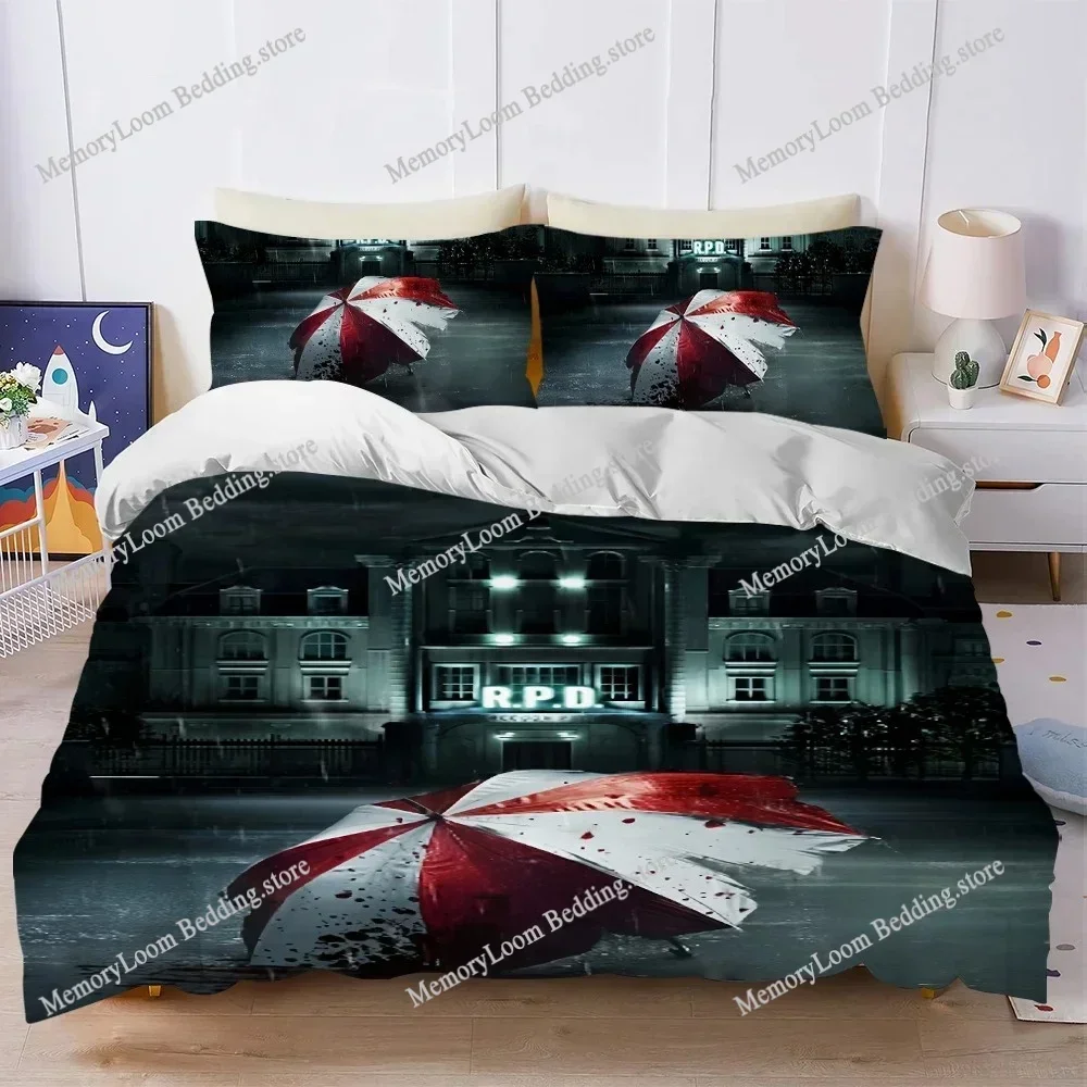 Classic Game R-Resident Evil-S Duvet Cover Set Bedding Soft Laundry Cotton Bed Four Seasons Student Dormitory Luxury Gift