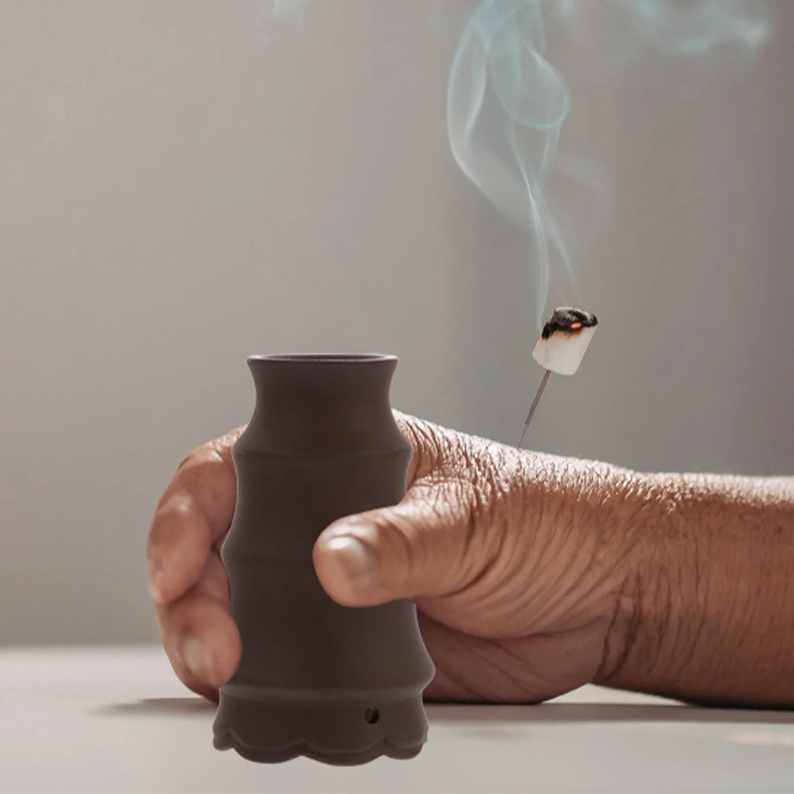 

Красный фарфоровый горшок для прижигания, тонкая работа, горелка для мокса, чашка для соскабливания тела, терапия для боли, горшок для прижигания, конус для мокса, инструмент для сжигания