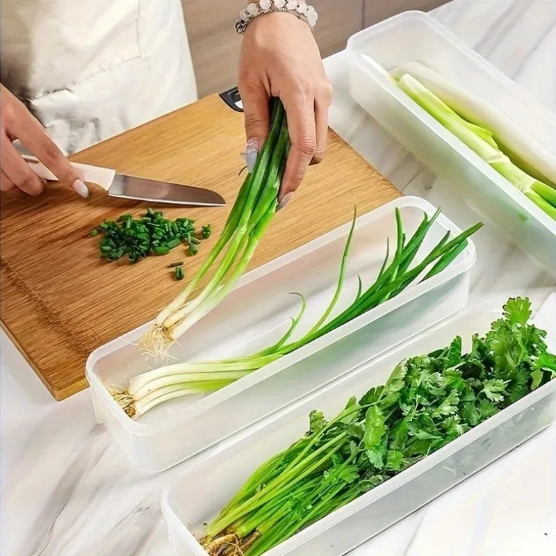 Kotak Penyimpanan Wadah Penyimpanan Makanan Penjaga Kesegaran Kulkas Dingin Kotak Penyimpanan Buah Segar Dapur Tersegel dengan Stoples Tutup