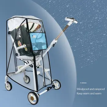 Universal eva impermeável portátil à prova de vento capa anti-gotas capa de chuva carrinho de criança capa de chuva