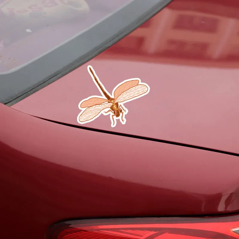 Red Animal Dragonfly PVC Car Sticker Decal Reflective 15.7CM*14CM