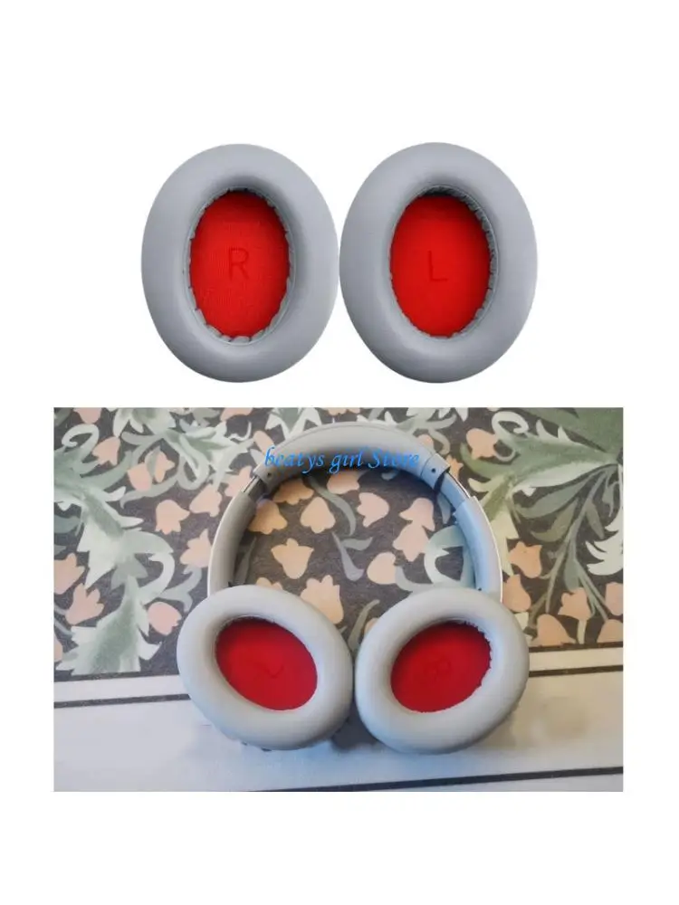 

C7AB Earpads Ear Cushions For SonoFlow HQ51 HC905 HQ30 Headphones Headband For Gamers Protein Leather/Meshed