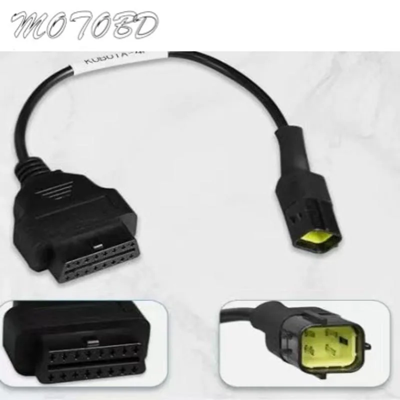 

For Kubota Diagmaster 4 Pin to OBDII 16 Pin Extesnion Cable Fits KUBOTA 4PIN Takeuchi Diagnostic Tool/Scanner/Code Reader