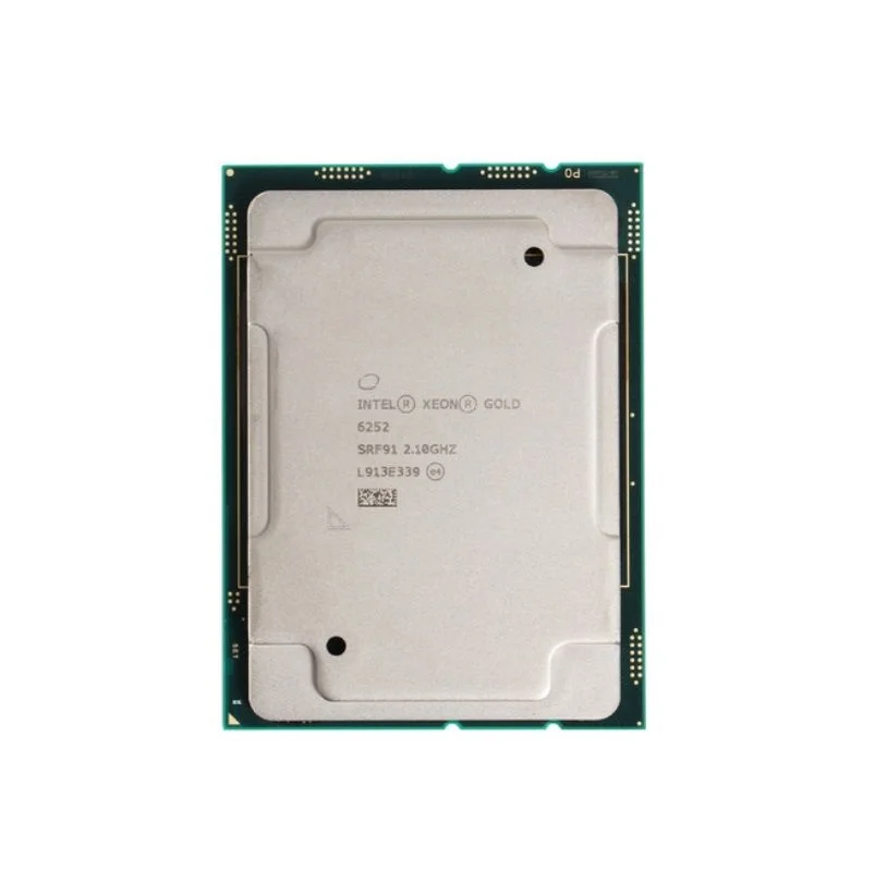 Xeon Gold 6252 official version CPU 35.75MB 2.1GHZ 24Core/48Thread 150W Processor LGA3647 FOR C621 Server Motherboard