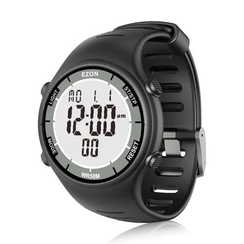 Imagen 1 del producto EZON Reloj deportivo digital L008D, reloj deportivo resistente al agua con temporizador de intervalo/cronógrafo/temporización de lap/alarma para hombres y mujeres