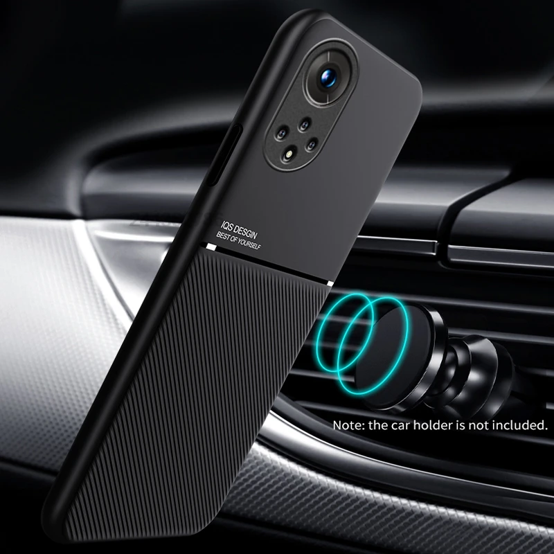 Fundas de teléfono con succión magnética integradas para Honor 50, carcasa minimalista esmerilada, protección de cámara, funda trasera como piel Toch