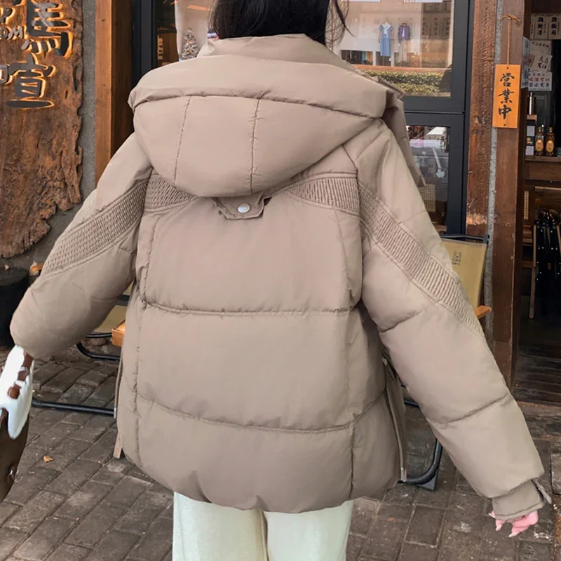 Fashion Winter Coat Female Outerwears Hooded 2024 Loose Thick Warm Woman Parka Oversize Jacket High Quality