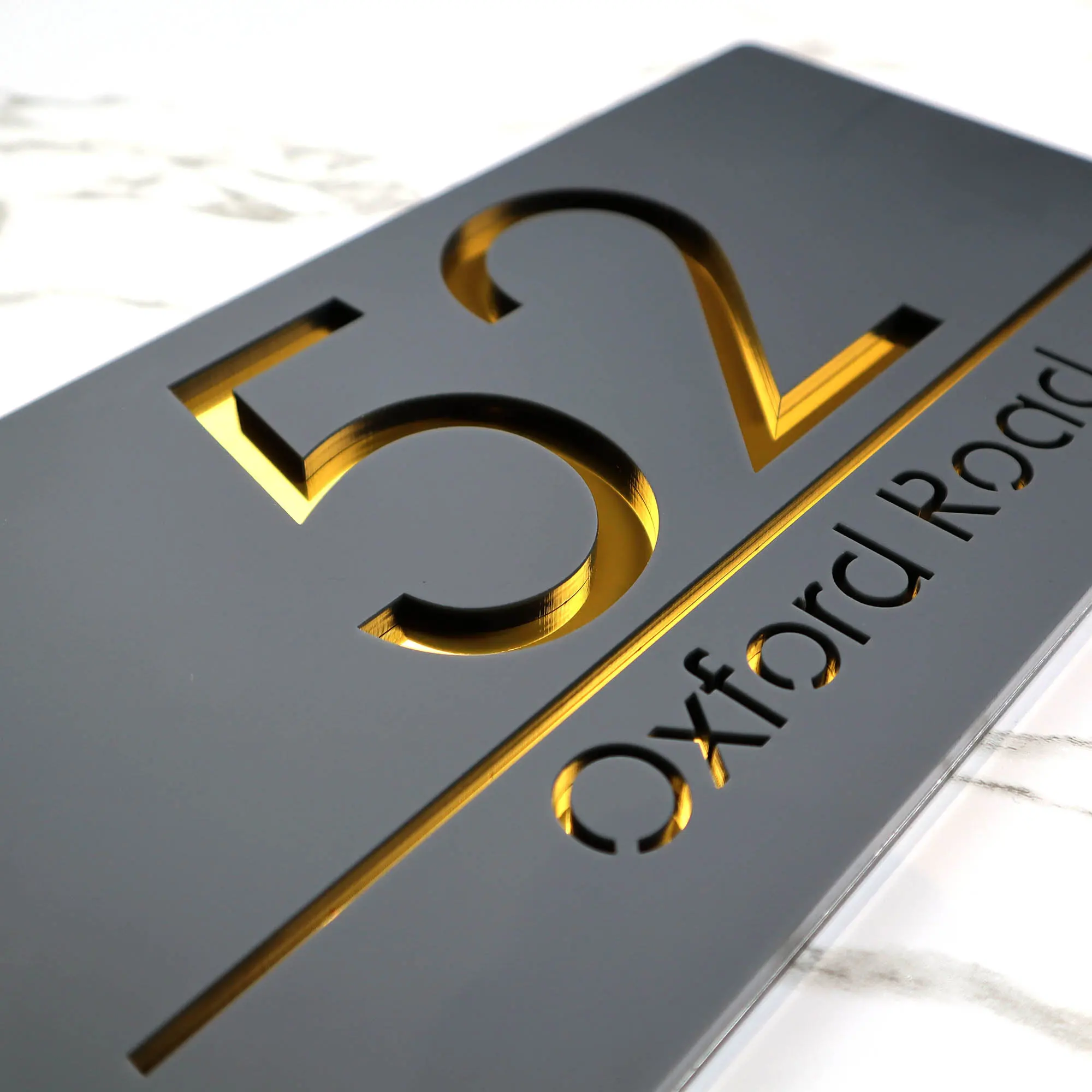 Personalized Laser Cut Acrylic Modern Door Plates Shop Signboard Company Plaque Customized House Number Address Letter Name