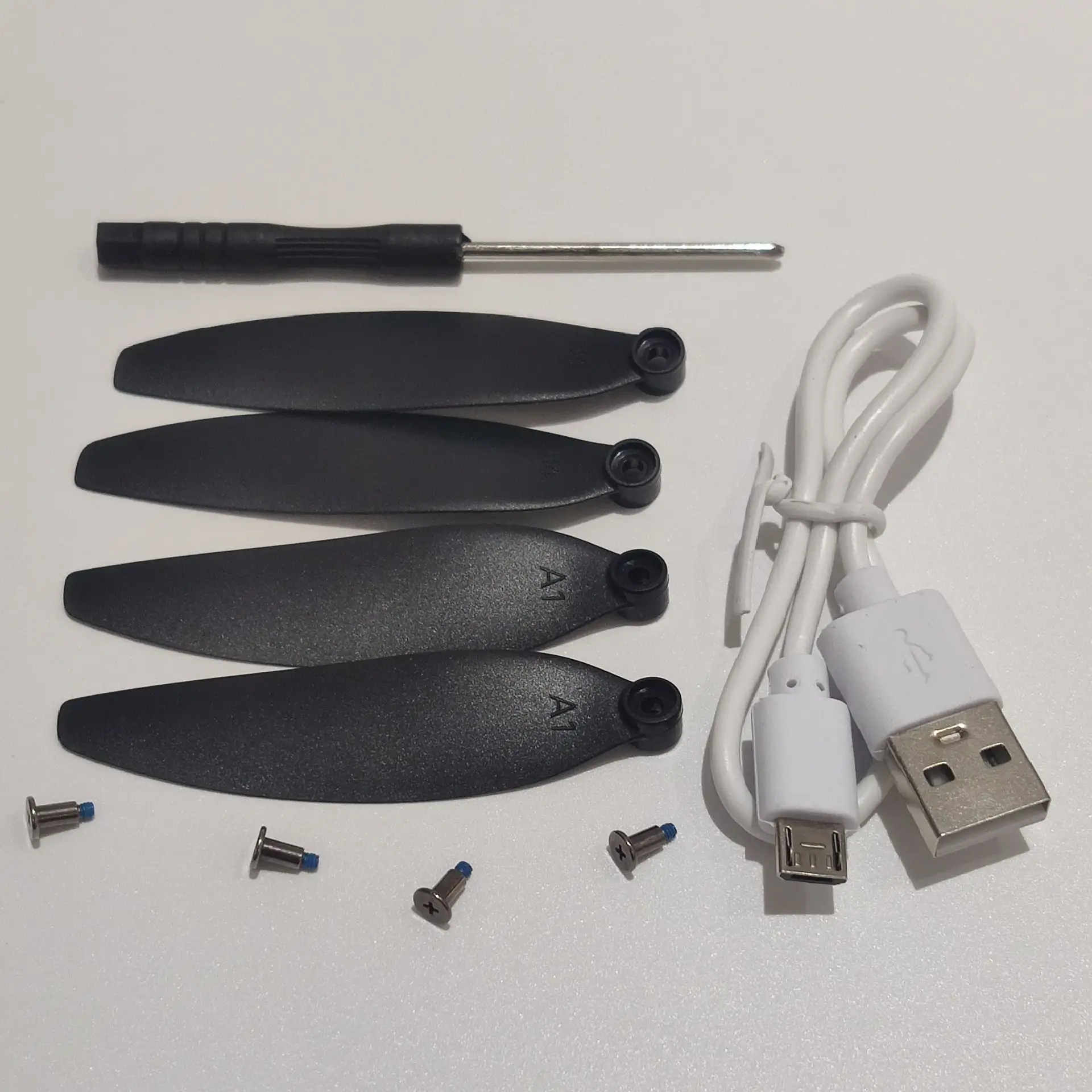 K12Max Spare Parts USB Charging Cable Screwdriver Blade Propeller Accessories Package for K12 MAX Foldable Drone K12 Max Drones