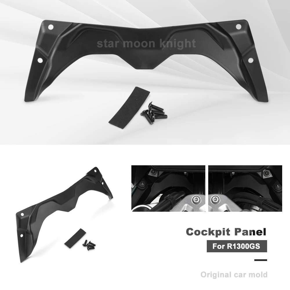 Cockpit Panel For BMW R1300GS R 1300 GS 2023 2024 Motorcycle ABS Plastic Cockpit Fairing Updraft Deflector Accessories