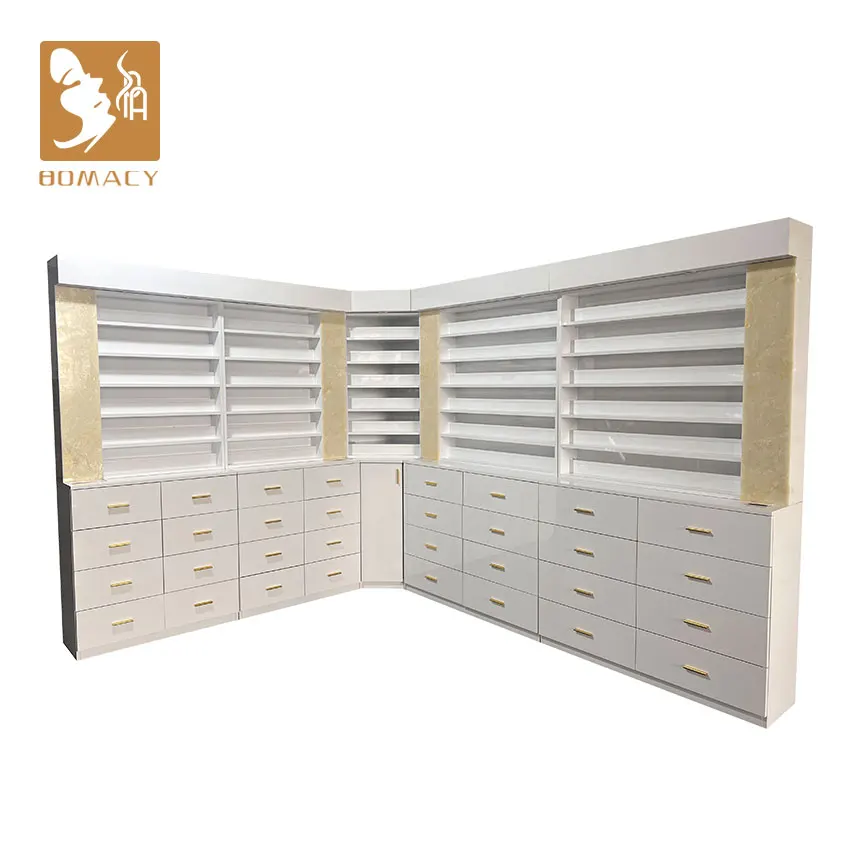 Modern Eco-Friendly Nail Polish Display Cabinet For Barber Shop Skin Care & Beauty Salon Cosmetic Display Rack