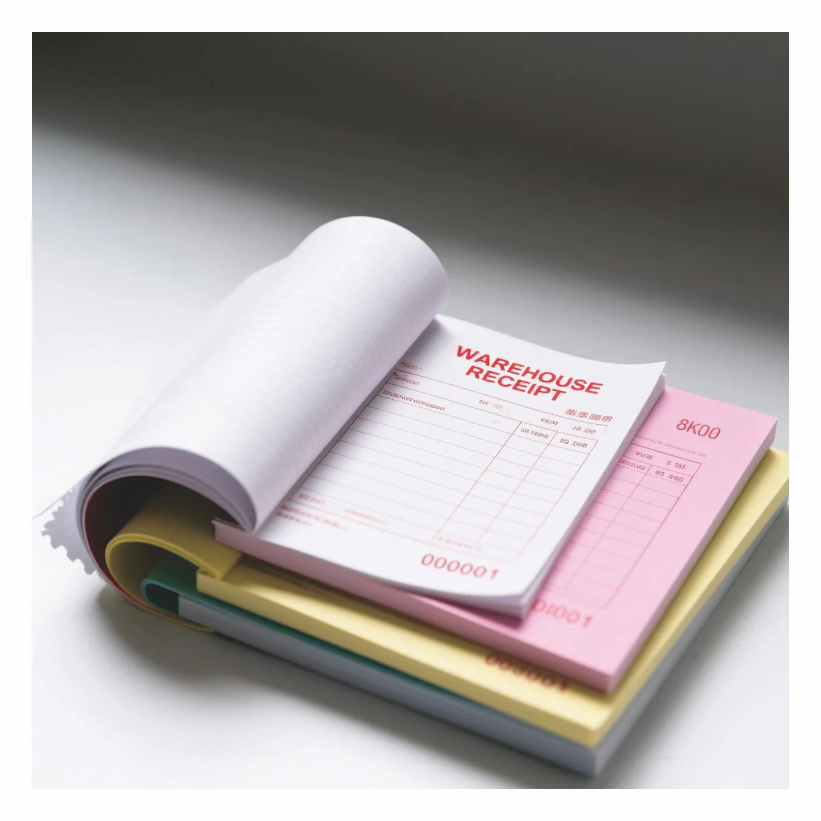 Secure Carbonless Receipts For Financial Record Keeping