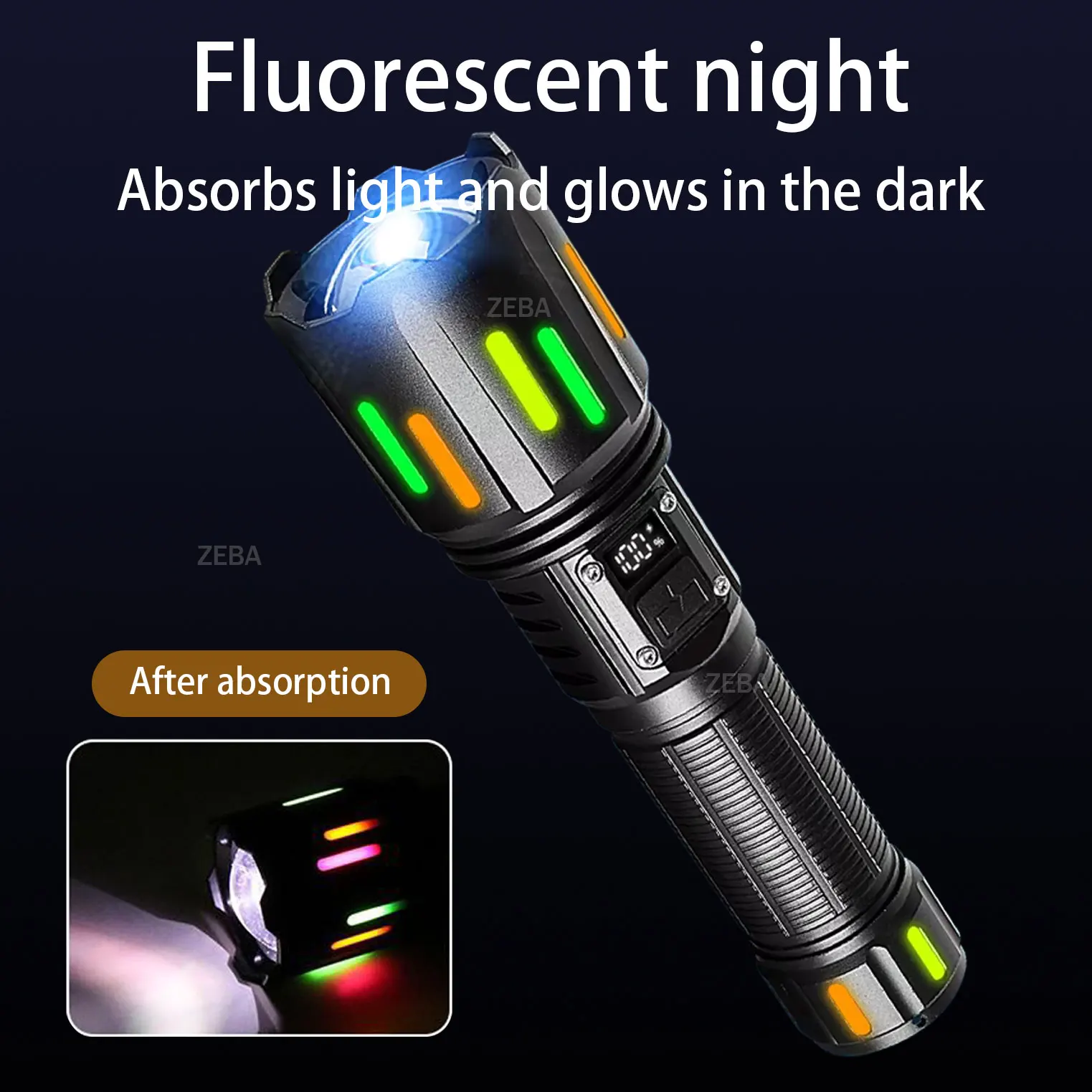 1000000LM Powerful Flashlights 800W LED Rechargeable Torch Light Tactical Lantern Camping Fishing Hand Light Waterproof Torch