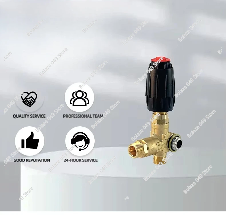 Flow 50L/min Pressure washer Adjustable pressure regulator 300bar bypass control valve