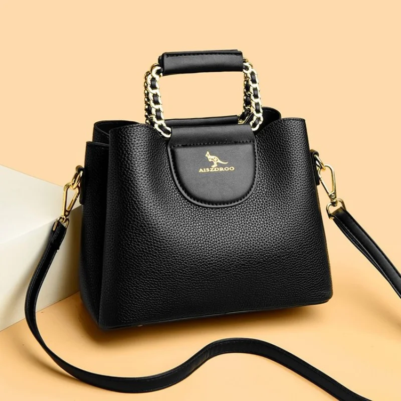 Dames Crossbody-tas gemaakt van Glen-geprint leer met ademend Trendy Tallinn High-End Commuter Ruime Zachte Stijl ​