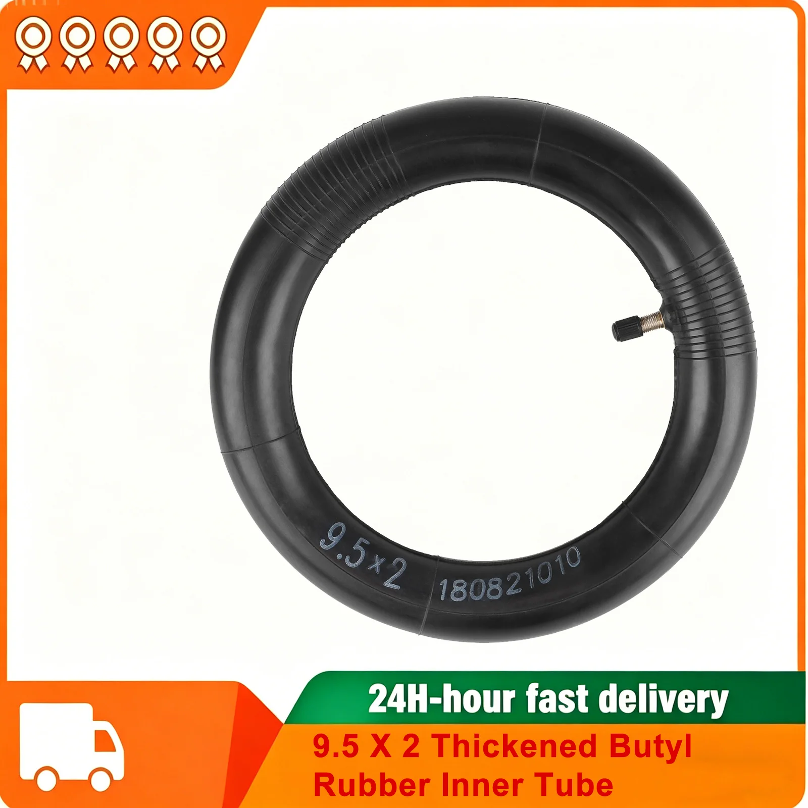 

ULIP 9.5 x 2 Inner Tube with Straight Valve for Niu KQI3 Max Pro Sport Electric Scooter 9.5 Inch thickened butyl rubber Tyre