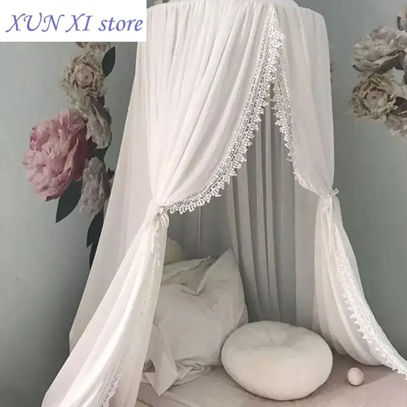 

New Mosquito Net Crib For Baby Lace Shading Bed Canopy Kids Hanging Dome Curtain Toddler Princess Play Tent Children Room