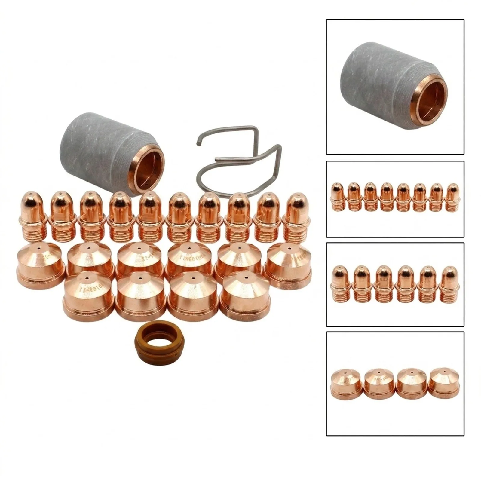 23pcs for plasma for torch Electrode PR0101 Tips Nozzle 1 4mm PD0101 PC0109 Replacement Components for A101 for plasma Cutter