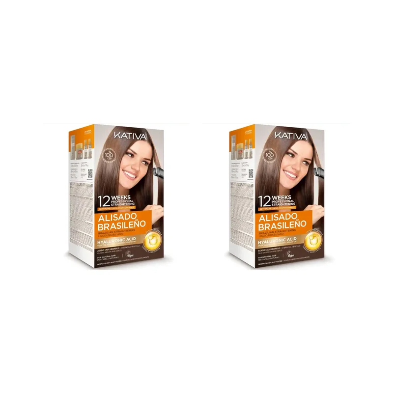 Kativa - Kit de Tratamiento Alisante - 2 PAQUETES