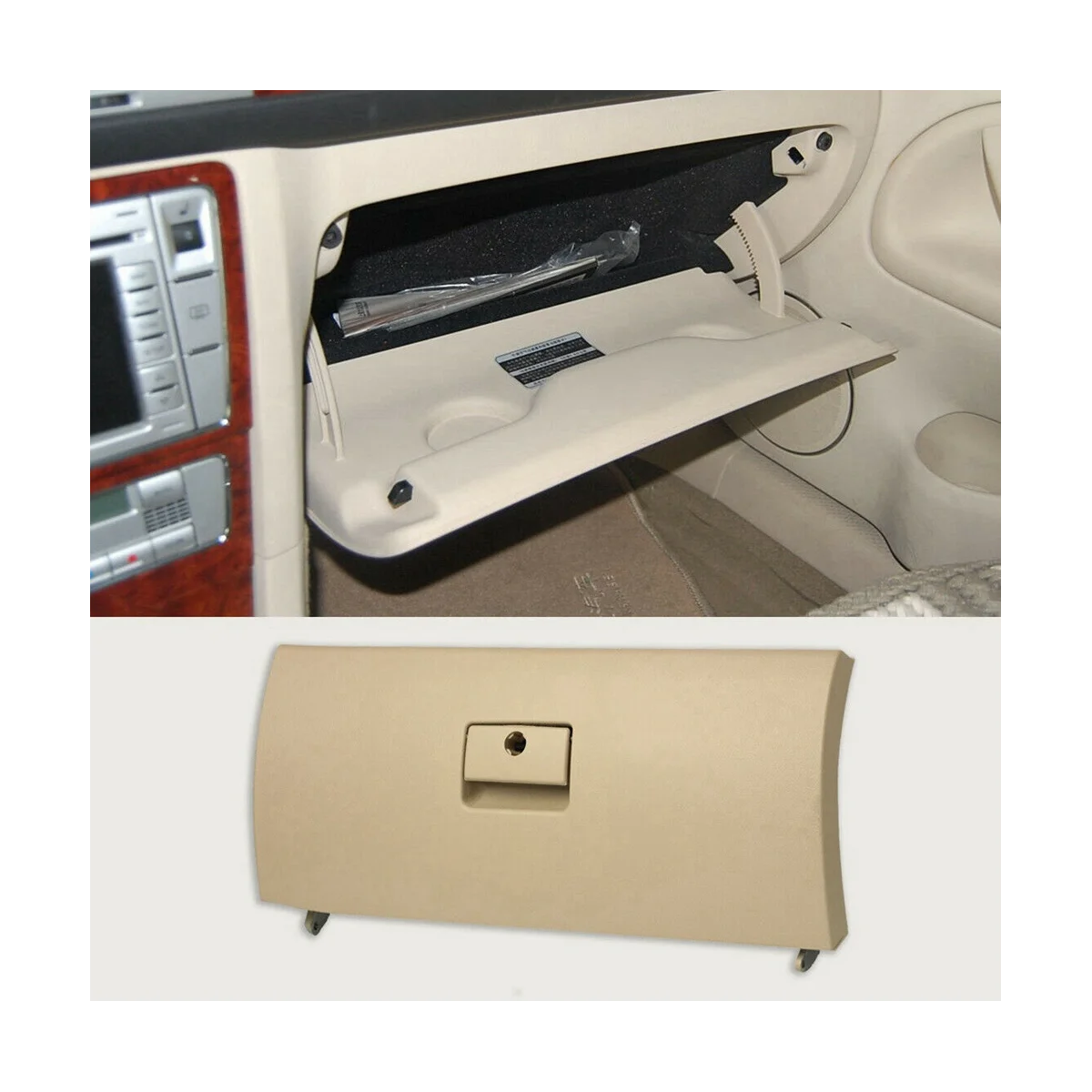 1J1857121A Passenger Glove Box Glove Box Cover Storage Box Cover Car for VW Jetta Golf Golf Mk4