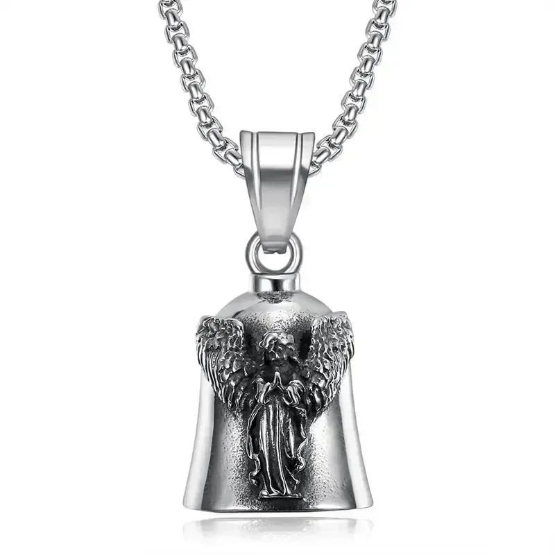 St Christopher Guardian Bell Pendant Key Chain