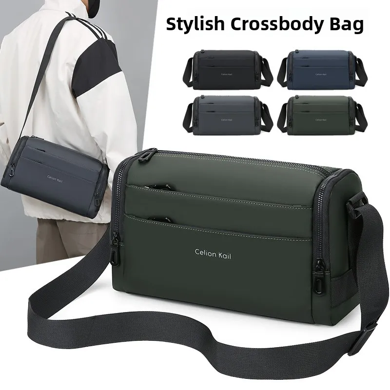 

Мужская большая сумка Capaci Commuter Faion на одно плечо, однотонная уличная поясная сумка, нейлоновый материал, полиэстер