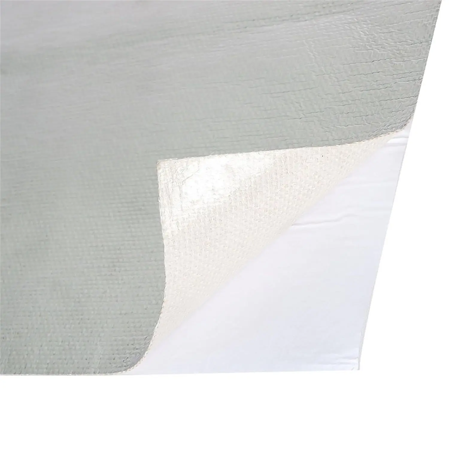 Rolo de fita de barreira de calor reflexiva aluminizada com suporte adesivo de fita de proteção térmica 12 polegadas x 24 polegadas