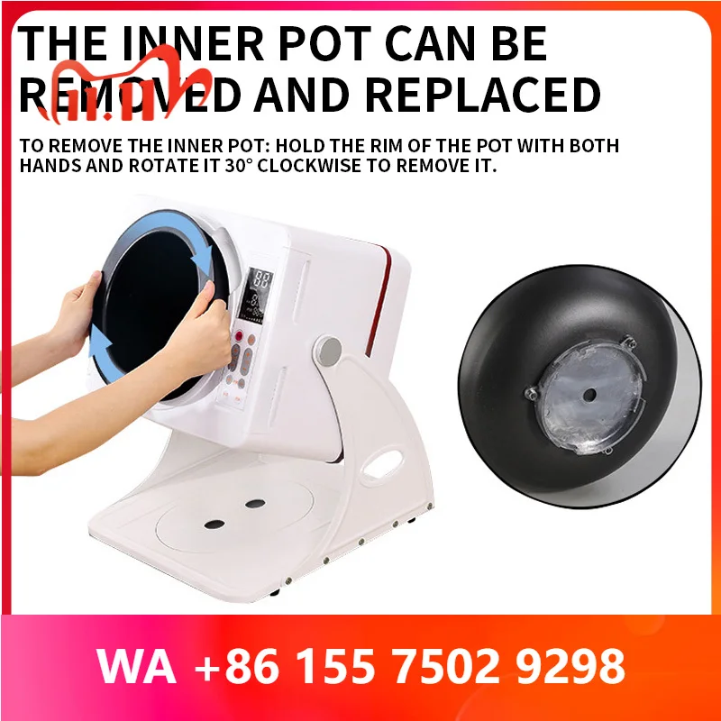 6L Automatic Cooking hine, Smart Touchscreen, Timed and Temperature-Controlled Stir-Frying, Non-Stick Wok, Cooking Robot