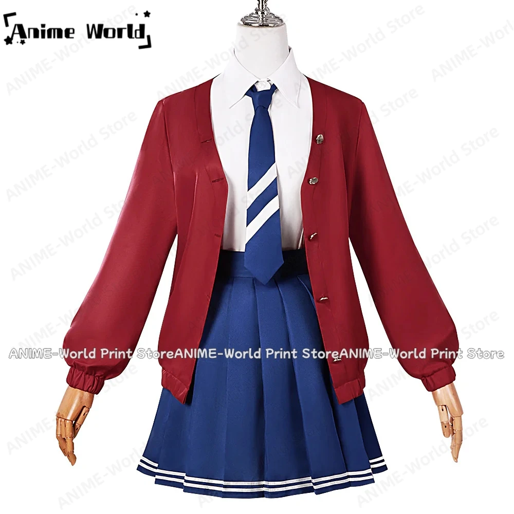

《Custom Size》MiSide Glasses Mila Cosplay Game Costume RolePlay Women Primary Yandere Halloween Creepy Lonely Mila Party Clothes