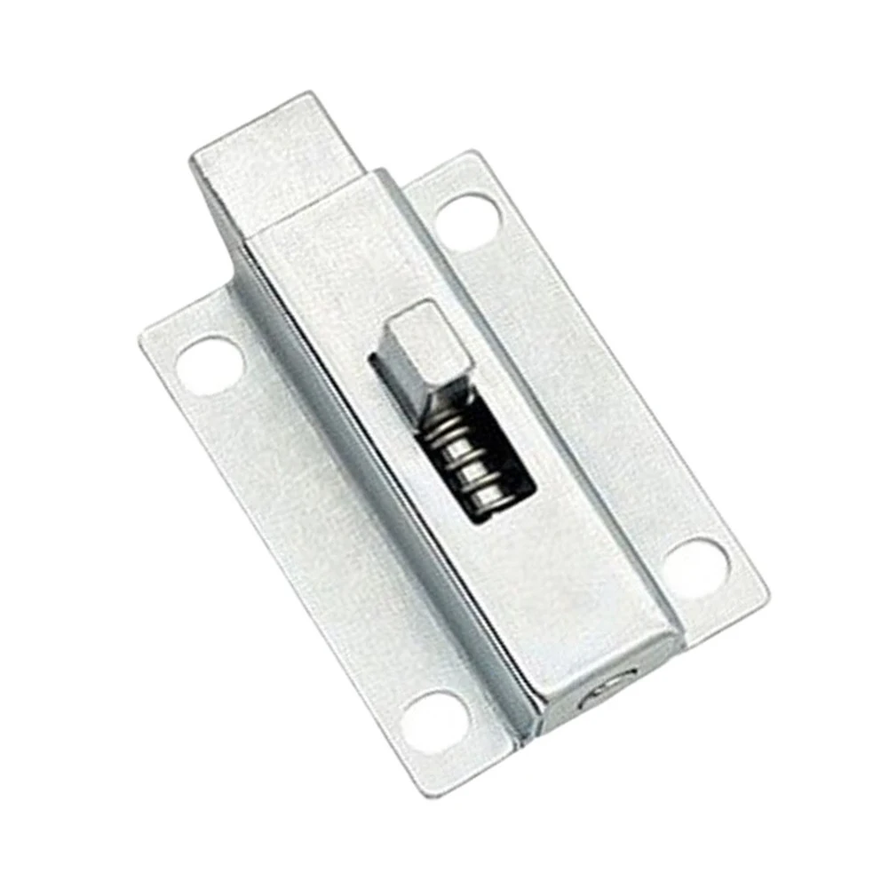 Stainless Steel Automatic Door Bolt Latch with Spring Mechanism for Doors Trailer and Cage Applications 2 Inch