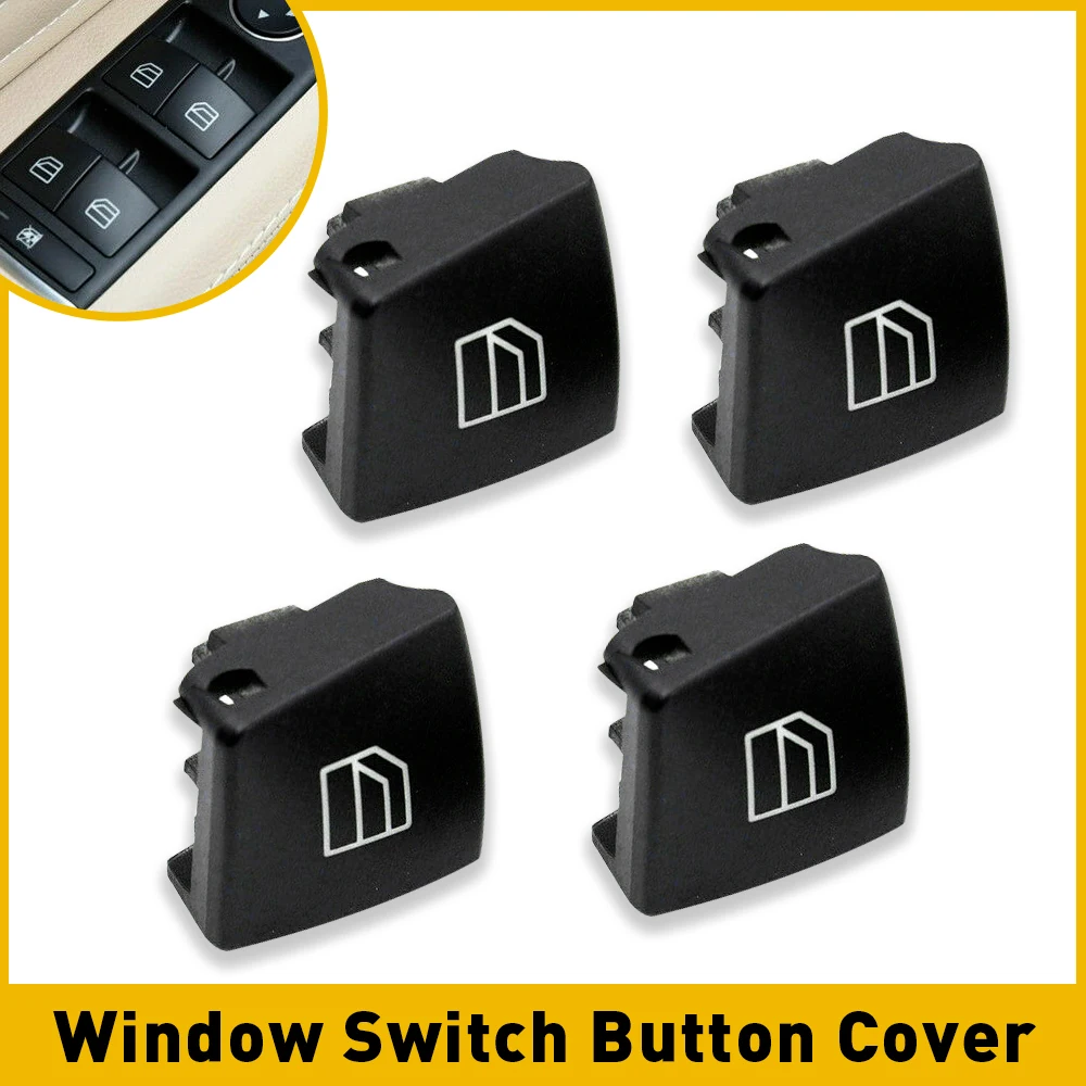 4Pcs For Mercedes-Benz W204 W212 W463 W166 X166 A-Klasse W176 CLA Coupe C117 X204 Car Window Switch Button Cover Cap Accessories
